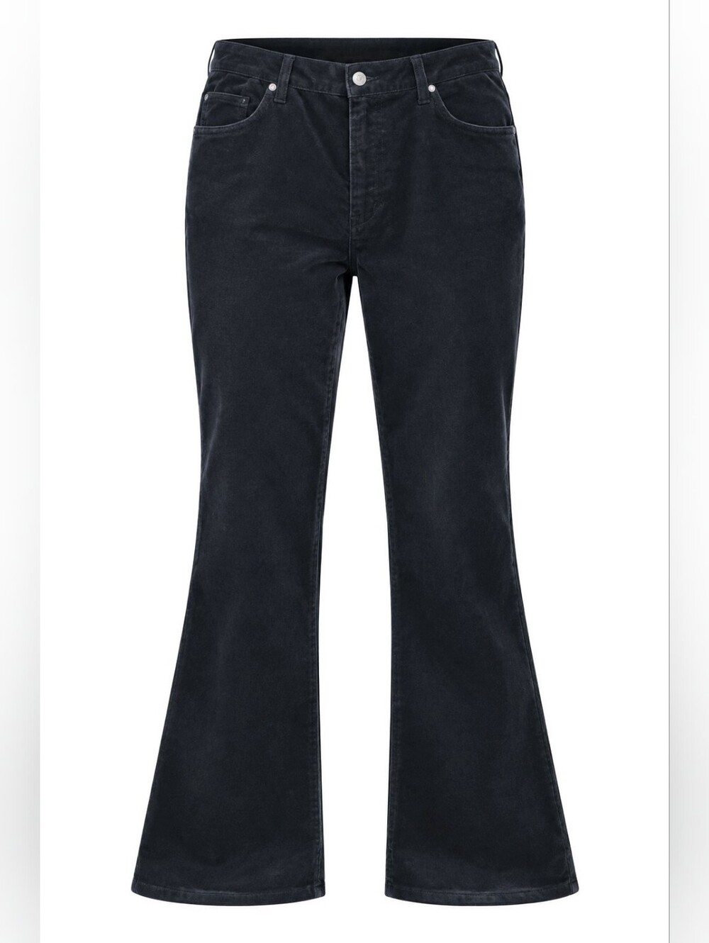 NWT Jones New York Black Velvet Stretch Wide-Leg Jeans Sz 14W